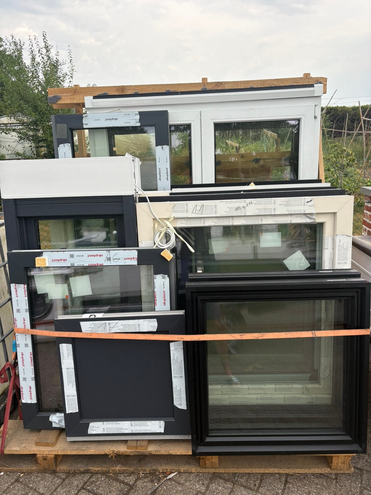 LOT DE VITRINES NEUVES DU SHOWROOM, Enlèvement, Neuf, Fenêtre de façade ou Vitre, Double vitrage