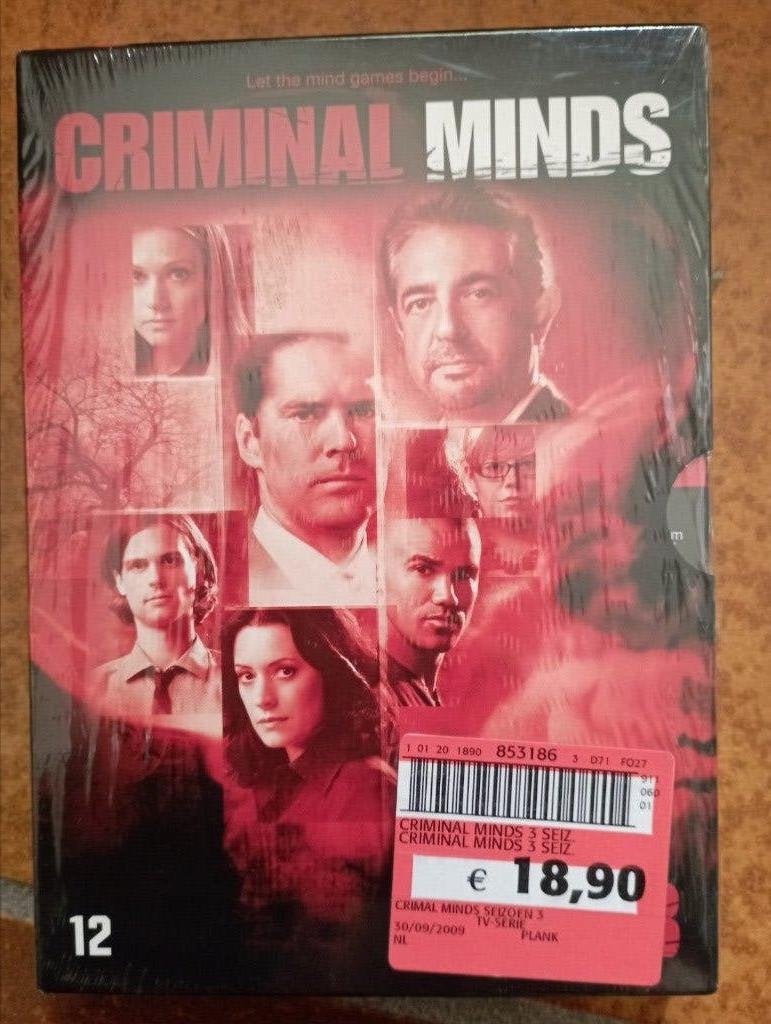 689) Criminal Minds - Seizoen 3 (DVD) nieuw in verpakking, Cd's en Dvd's, Dvd's | Tv en Series, Ophalen of Verzenden, Nieuw in verpakking
