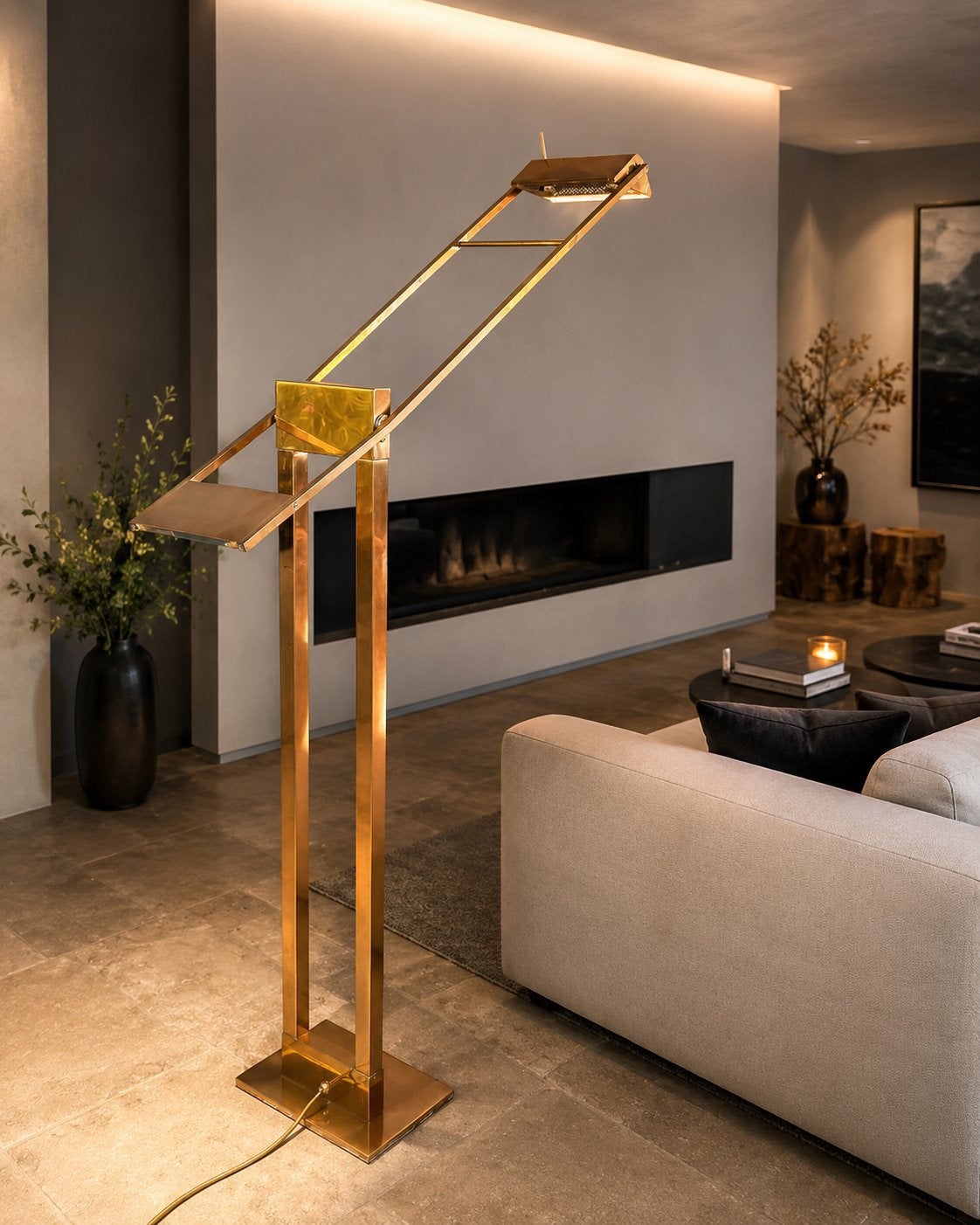 Vloerlamp, Huis en Inrichting, Ophalen, Gebruikt