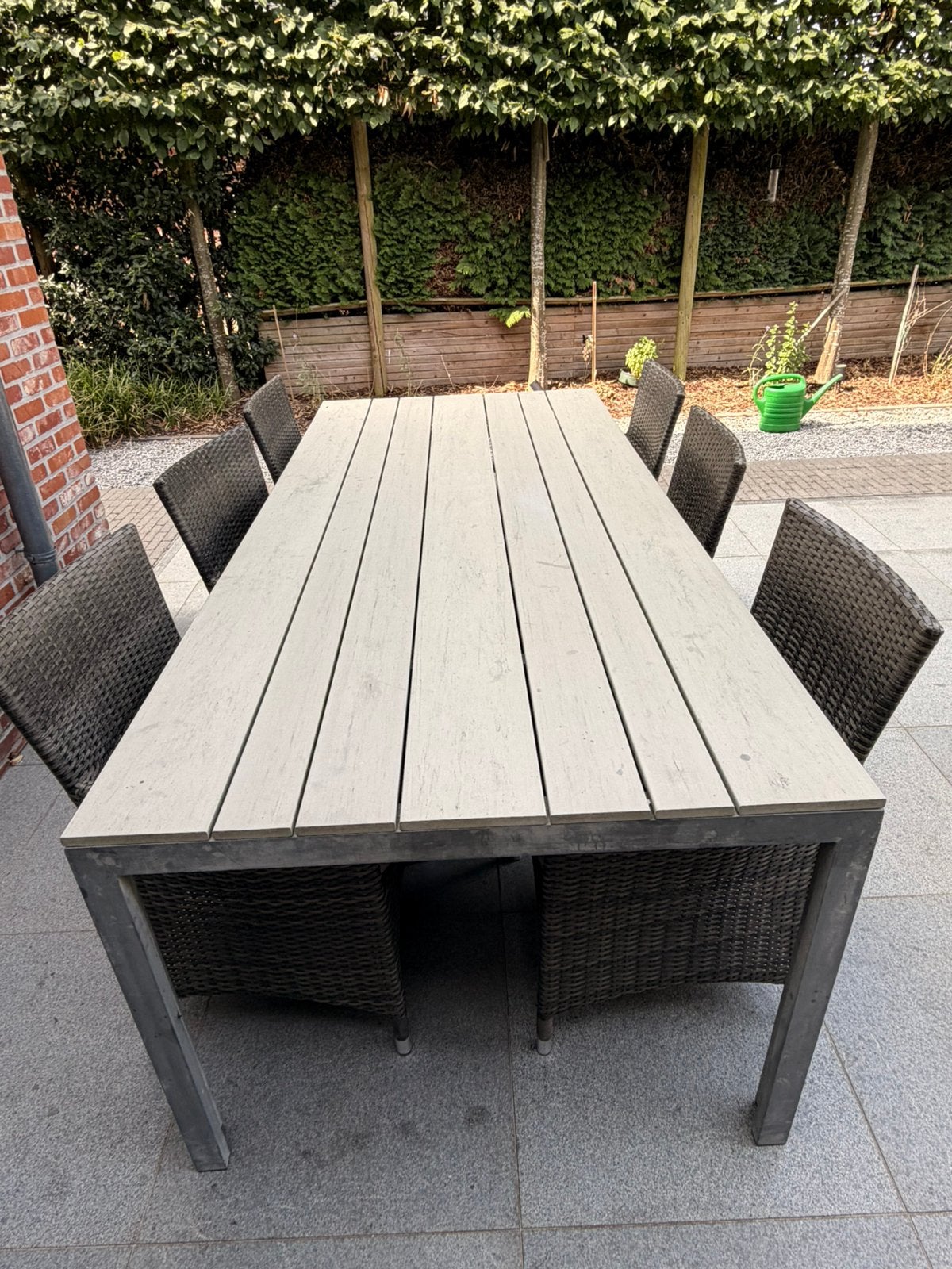 Tuinset Rotan, Jardin & Terrasse, Ensembles de jardin, Enlèvement, Comme neuf, Rotin, Salons de jardin