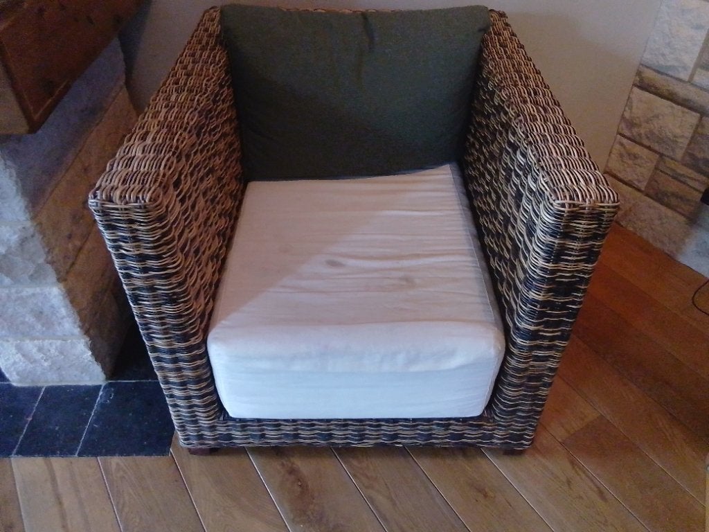 Fauteuil en osier, Maison & Meubles, Fauteuils, Enlèvement, Utilisé, Osier ou Rotin