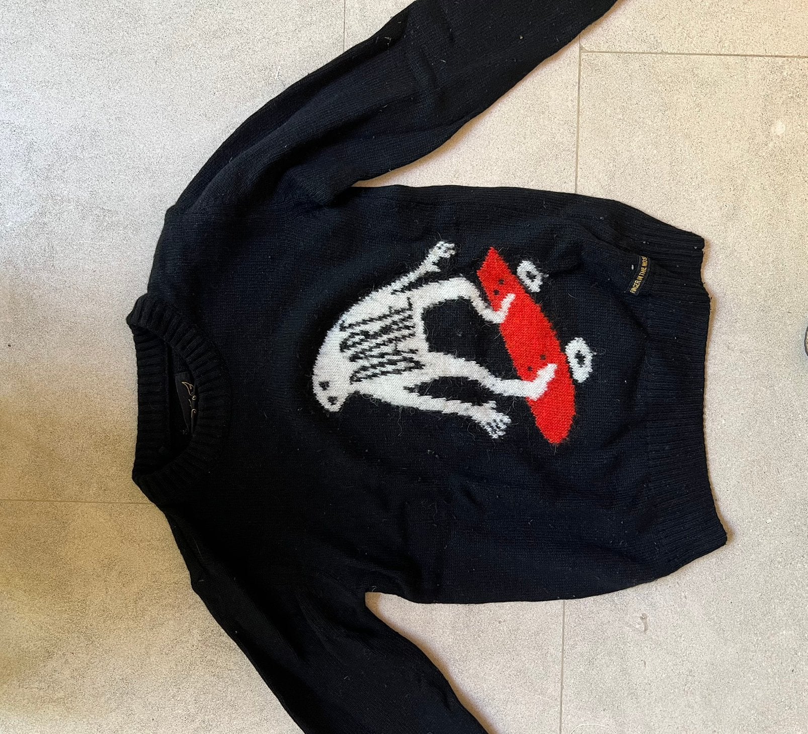 Leuke zwarte trui, Ophalen of Verzenden, Gebruikt, Jongen of Meisje, Trui of Vest
