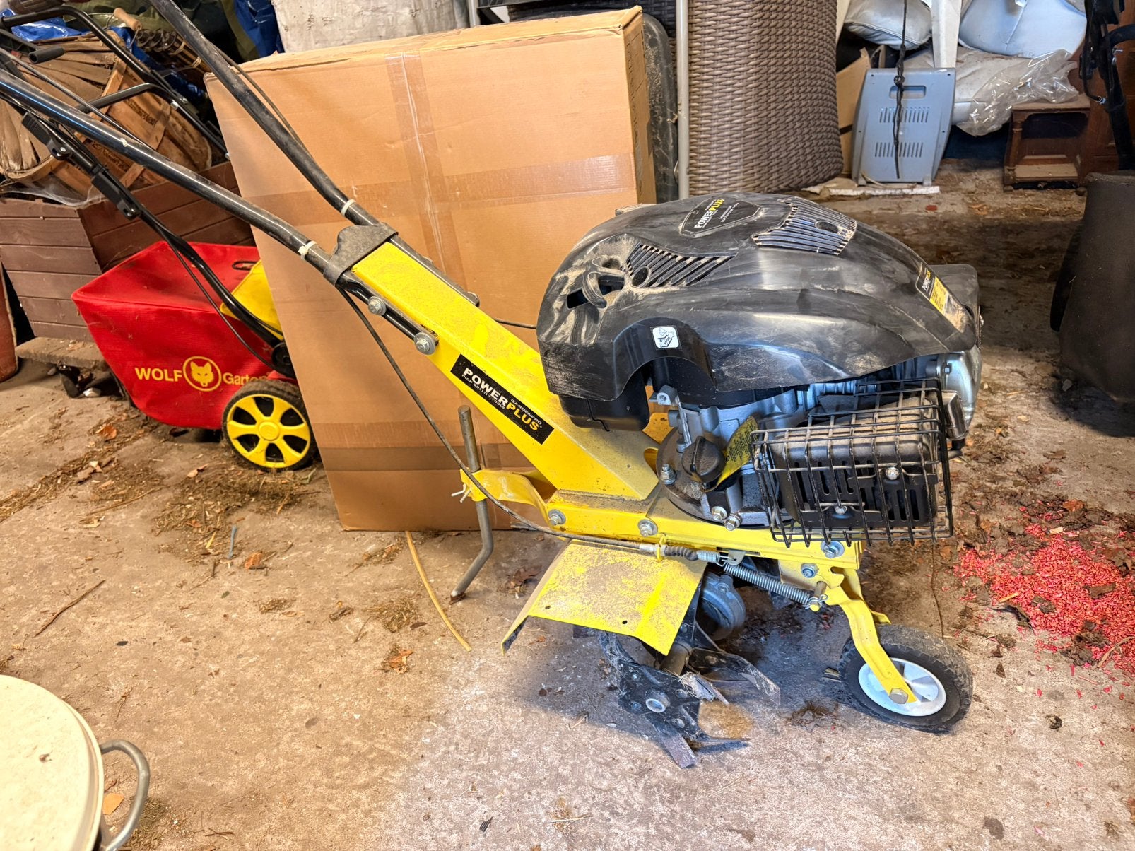 Motoculteur, grondfrees 140cc, Tuin en Terras, Ophalen, Zo goed als nieuw