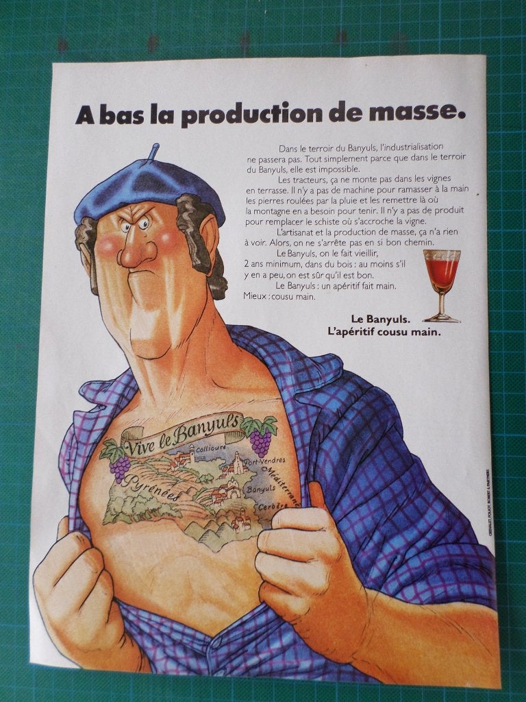 Banyuls vin - 9 publicités papier - années '70 et '80, Enlèvement ou Envoi, Utilisé, Autres types