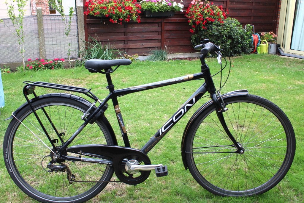 28 inch heren-jeugdfiets - kader 51 cm - 7 speed, Fietsen en Brommers, Gebruikt, Velgrem, Icon, Handrem