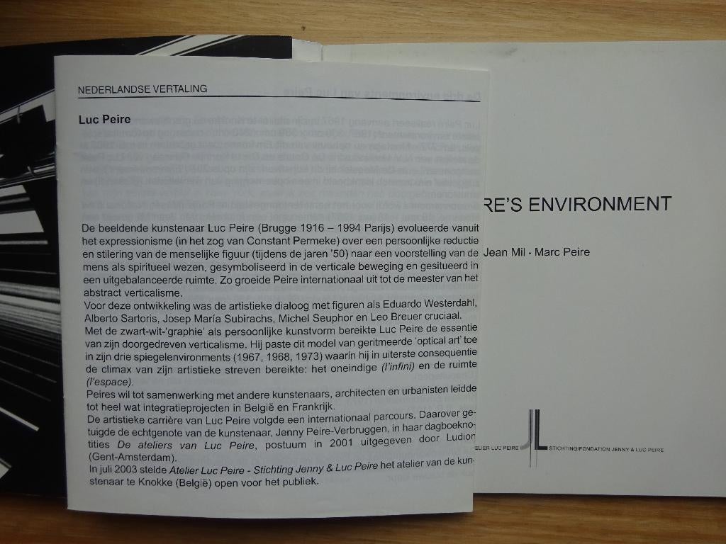 Luc Peire's environment 2007, Boeken, Beeldhouwkunst, Ophalen of Verzenden, Zo goed als nieuw, Marc Peire
