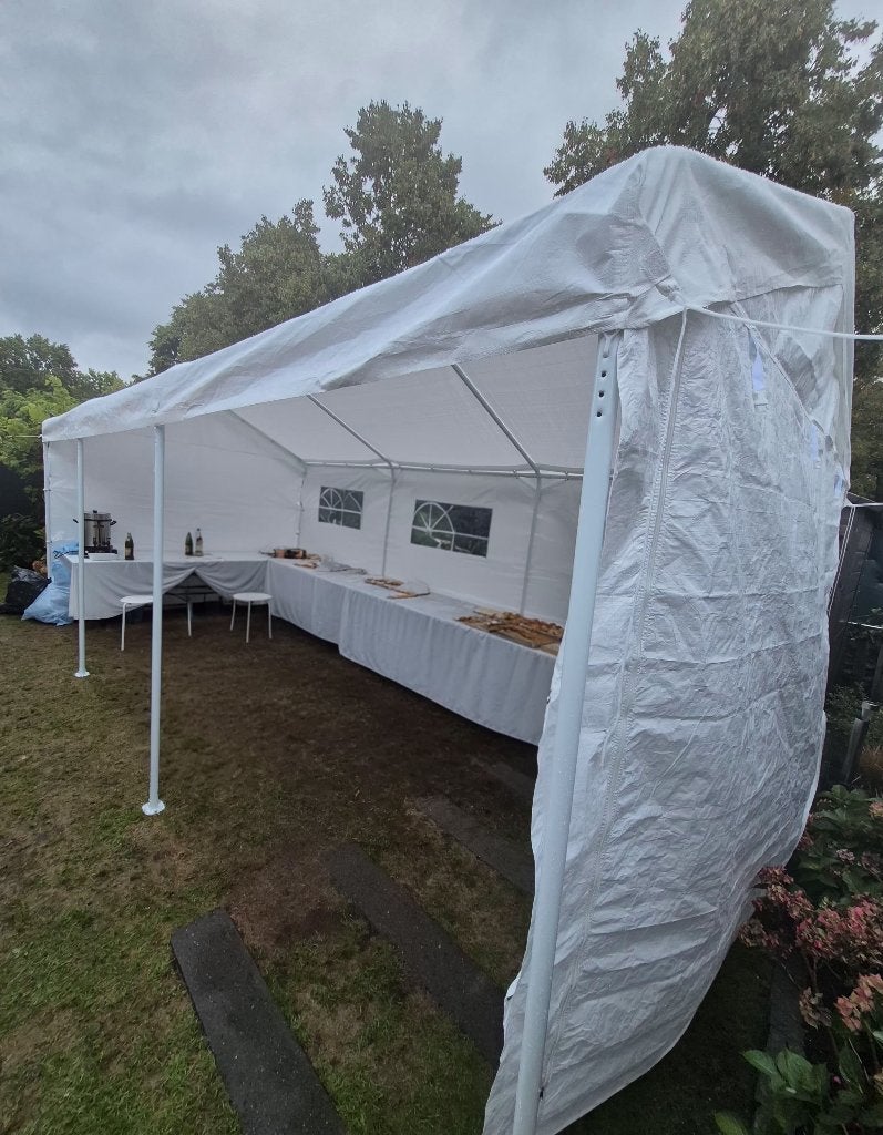 Partytent waterbestendig 3x6m TEHUUR, Ophalen, Zo goed als nieuw