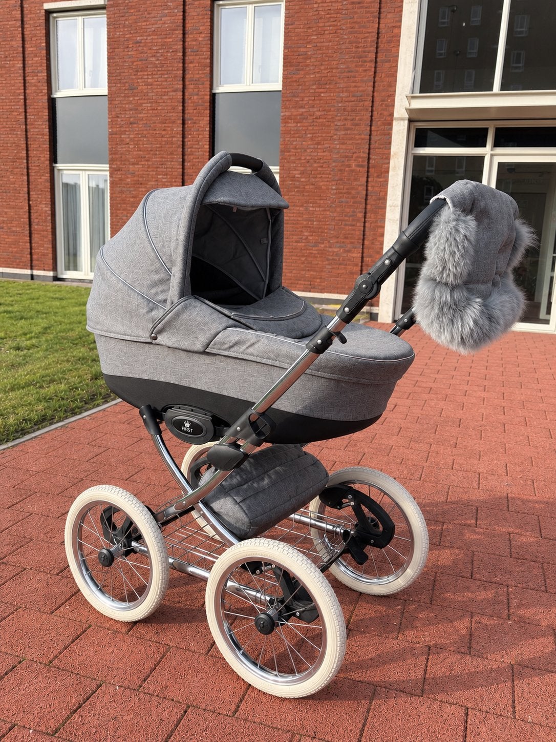Prachtige vintage look kinderwagen | First Panama, Ophalen, Zo goed als nieuw, Kinderwagen