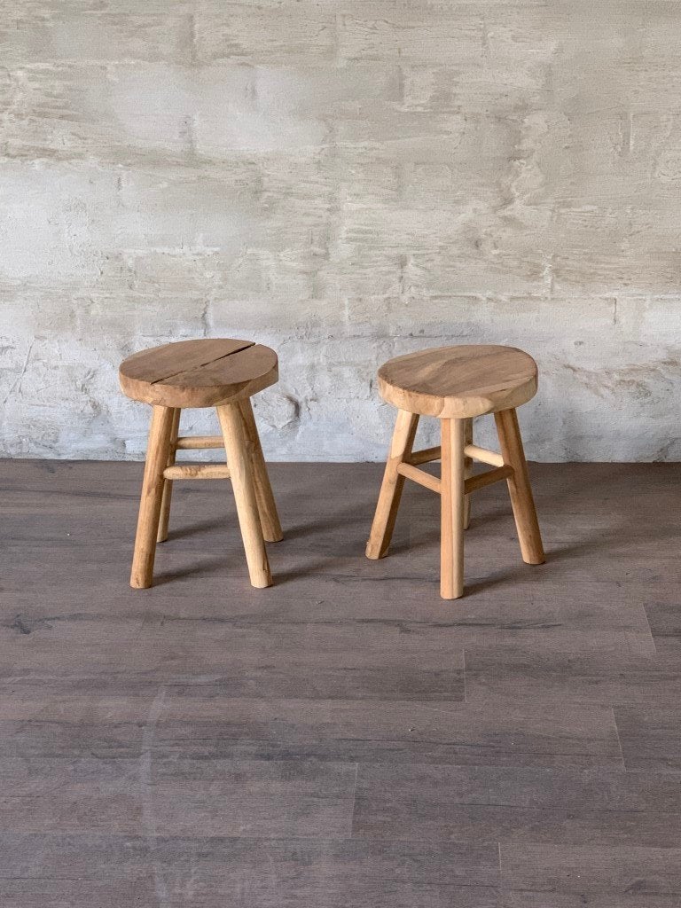 2 houten krukjes / prijs per stuk, Huis en Inrichting, Gebruikt, ., Ophalen of Verzenden, .