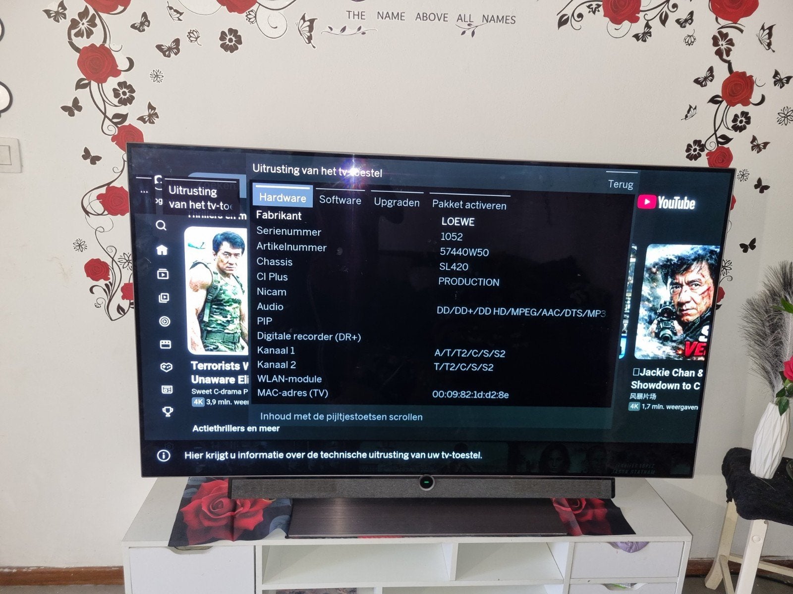 smart olet loewe tv 165 cm, Ophalen of Verzenden