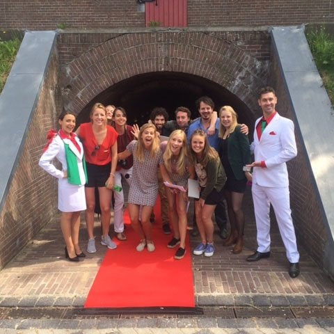 Rode loper voor examen feest, Verzenden, Nieuw, Feestartikel