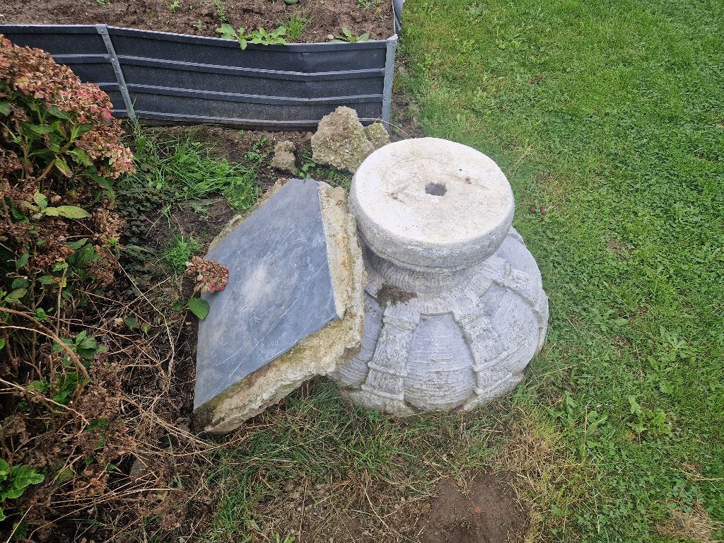 Gratis betonnen tuinornament / vogelbad – zelf op te halen, Jardin & Terrasse, Statues de jardin, Enlèvement, Utilisé, Béton, Autres types