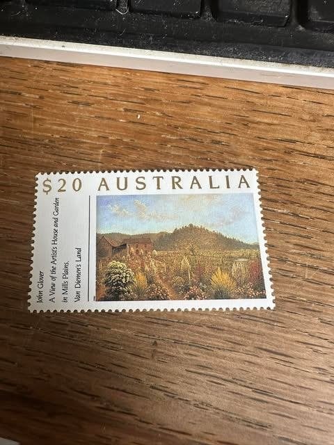 timbre d'Australie John Glover 20$, Enlèvement ou Envoi, Non oblitéré
