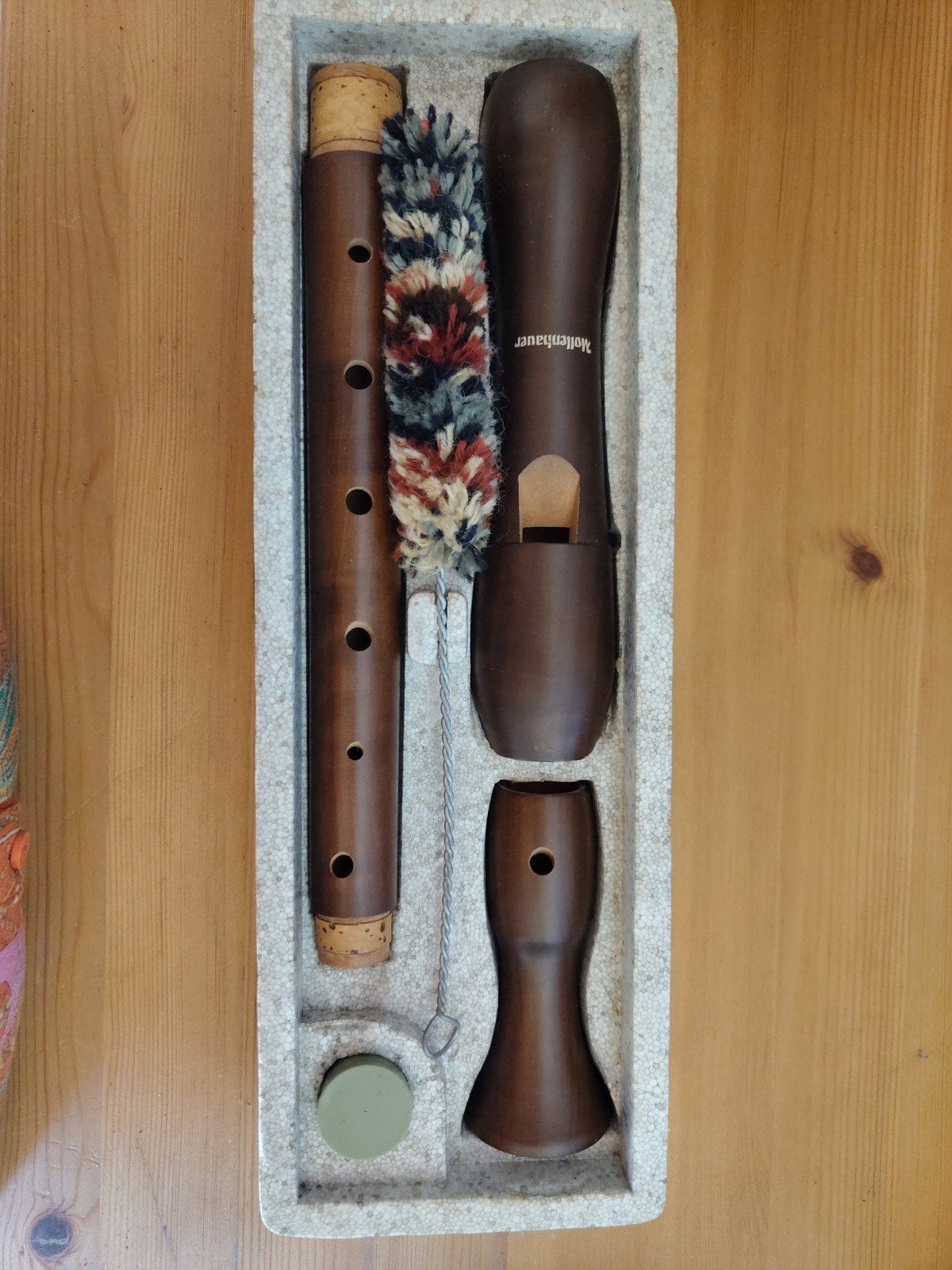 Mooie Mollenhauer ALT F blokfluit perenhout gelakt, Muziek en Instrumenten, Ophalen, Zo goed als nieuw, Alt, Met koffer, hoes of etui