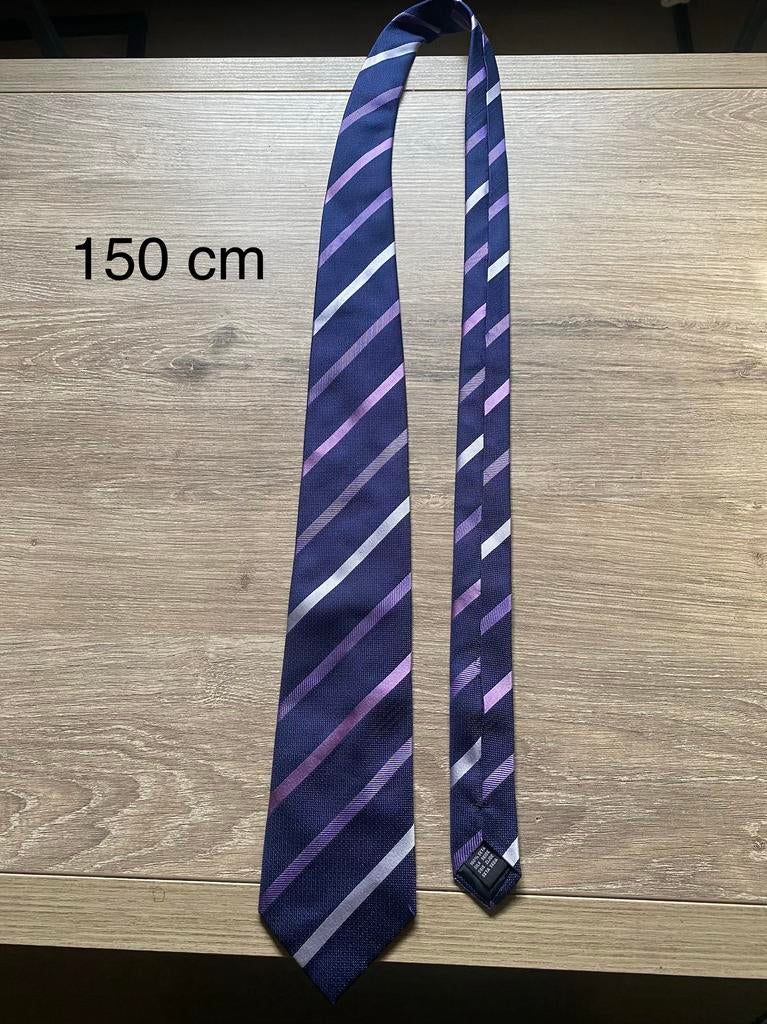 Cravate - 150 cm - Accessori - 100% soie - italienne, Enlèvement ou Envoi, Comme neuf, Violet