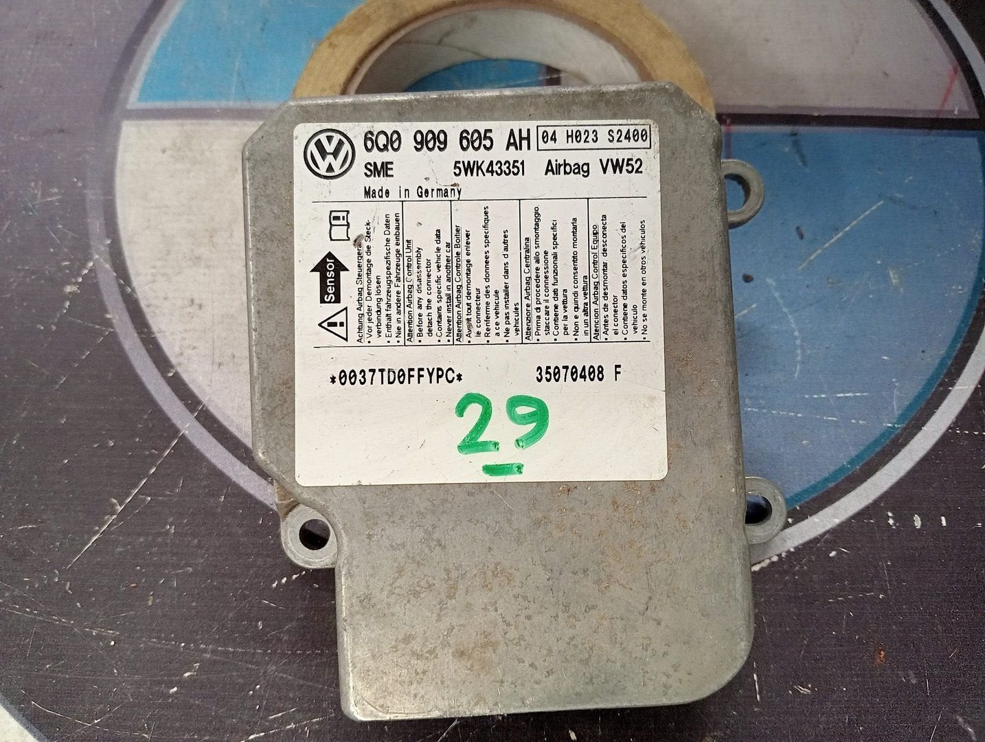 Airbag regelapparaat VW Caddy 2K 6Q0909605AH, Volkswagen, -, Utilisé, -