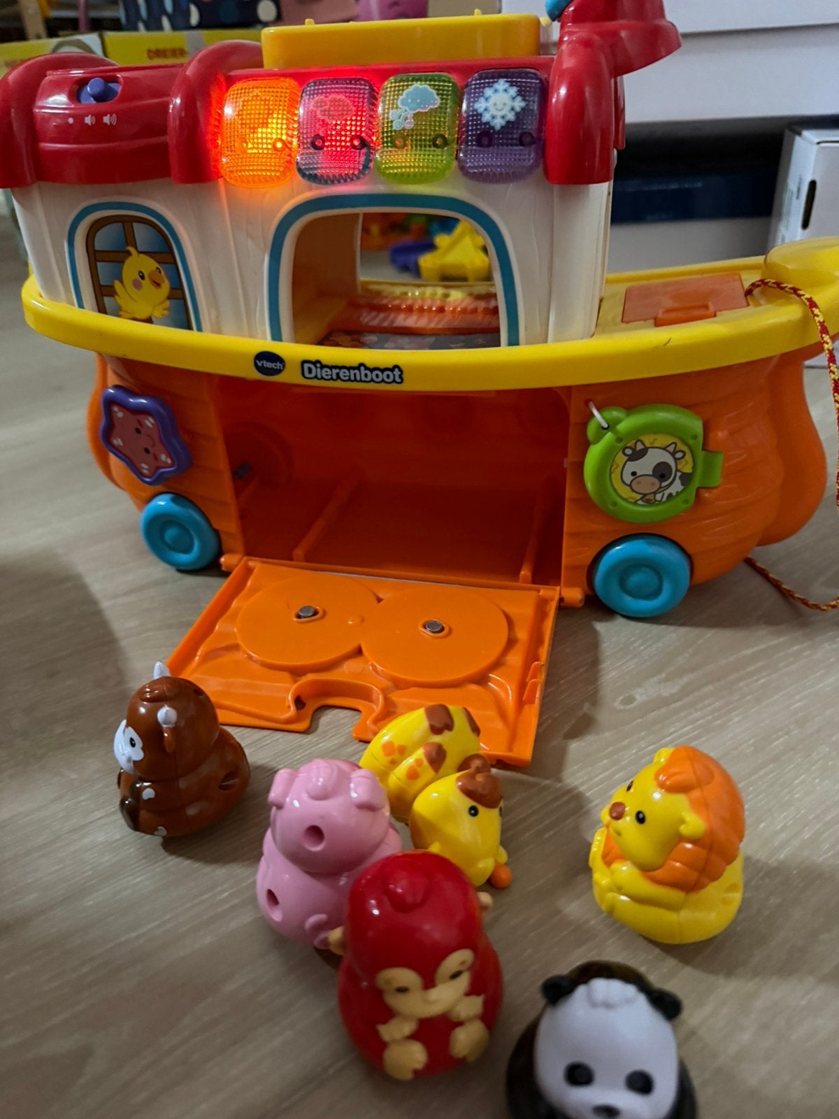 Vtech dierenboot, Kinderen en Baby's, Ophalen, Zo goed als nieuw, 6 maanden tot 2 jaar