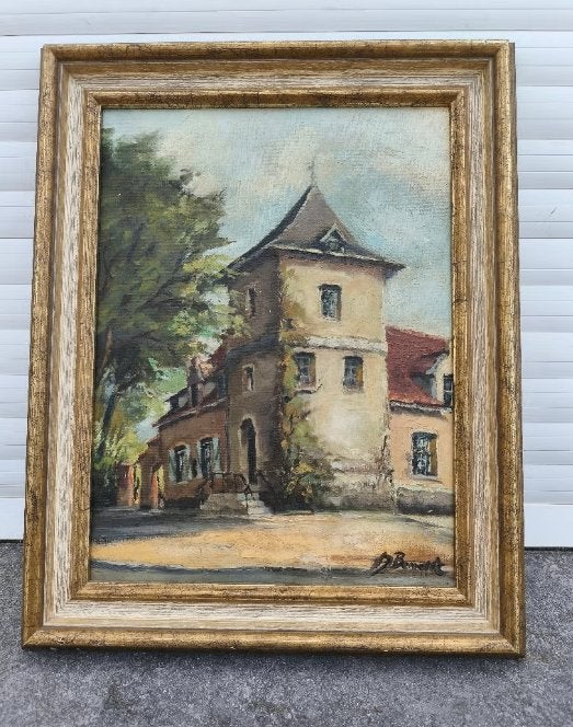 Huile sur toile signe, Enlèvement ou Envoi, Toile