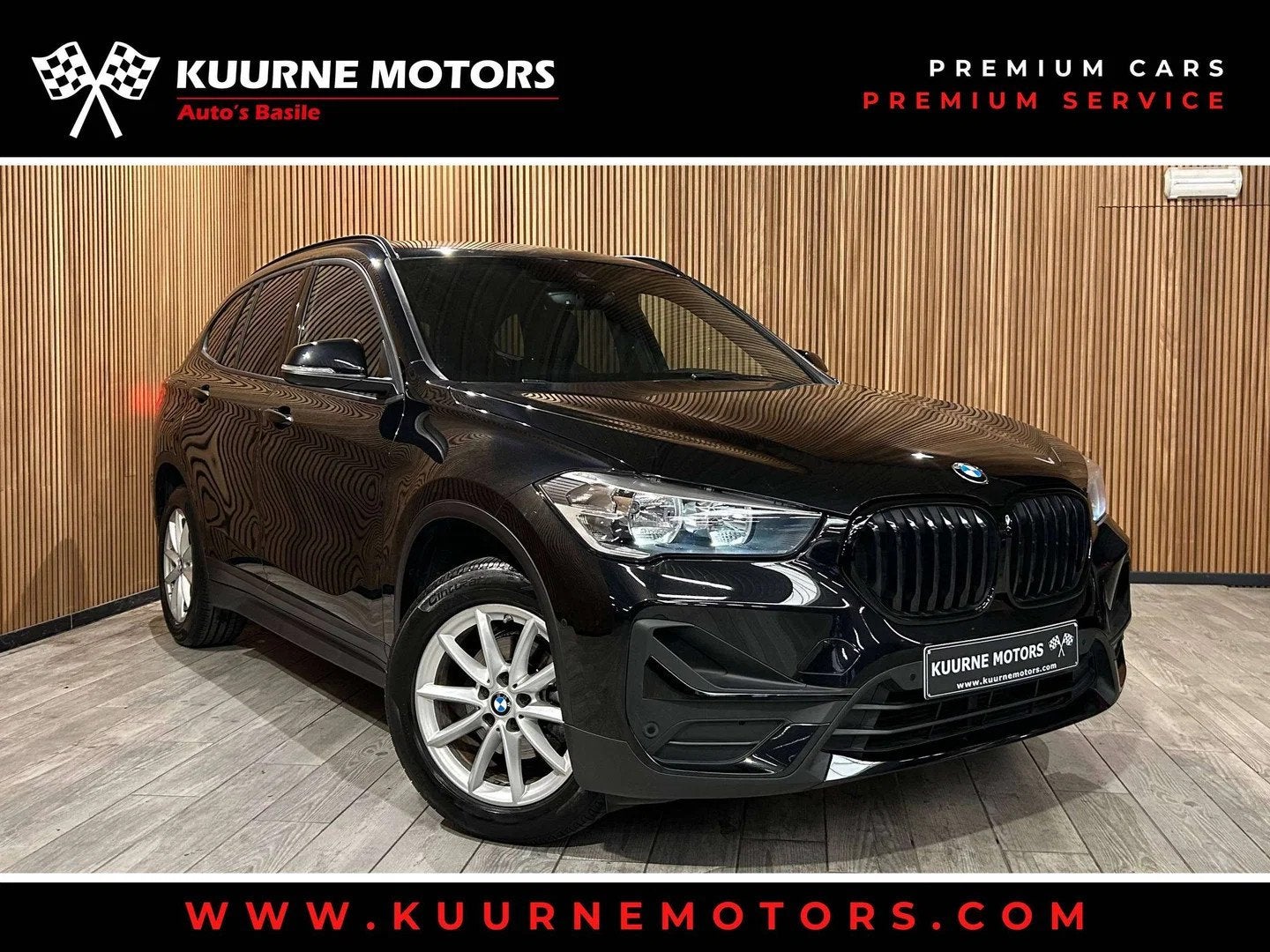 BMW X1 sDrive16dA Leder/SportZet/Gps/Cruise/Cam/Pdc/Bt *1j g, 4 deurs, Gebruikt, 116 pk, Zwart