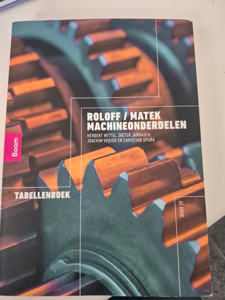 Roloff / Matek Machineonderdelen: tabellenboek, Boeken, Ophalen, Nederlands, Herbert Wittel