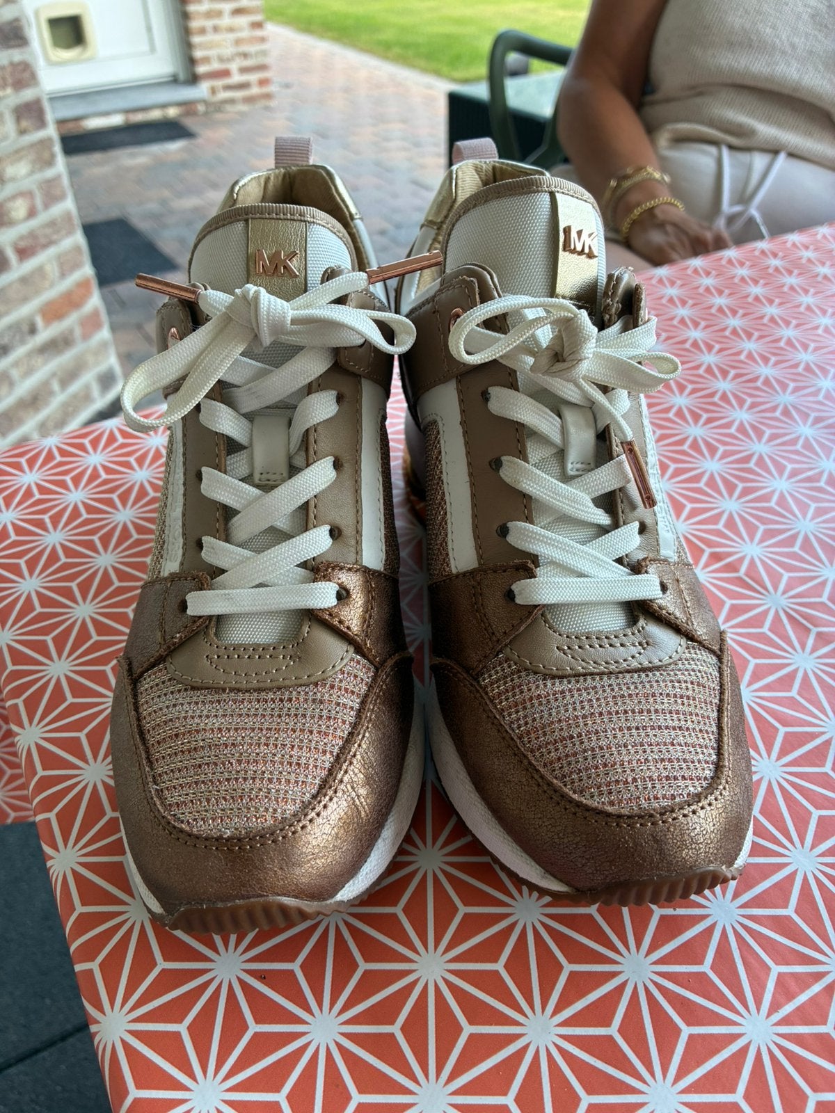 Sneakers michael kors maat 36, Wit, Ophalen of Verzenden, Zo goed als nieuw, Sneakers