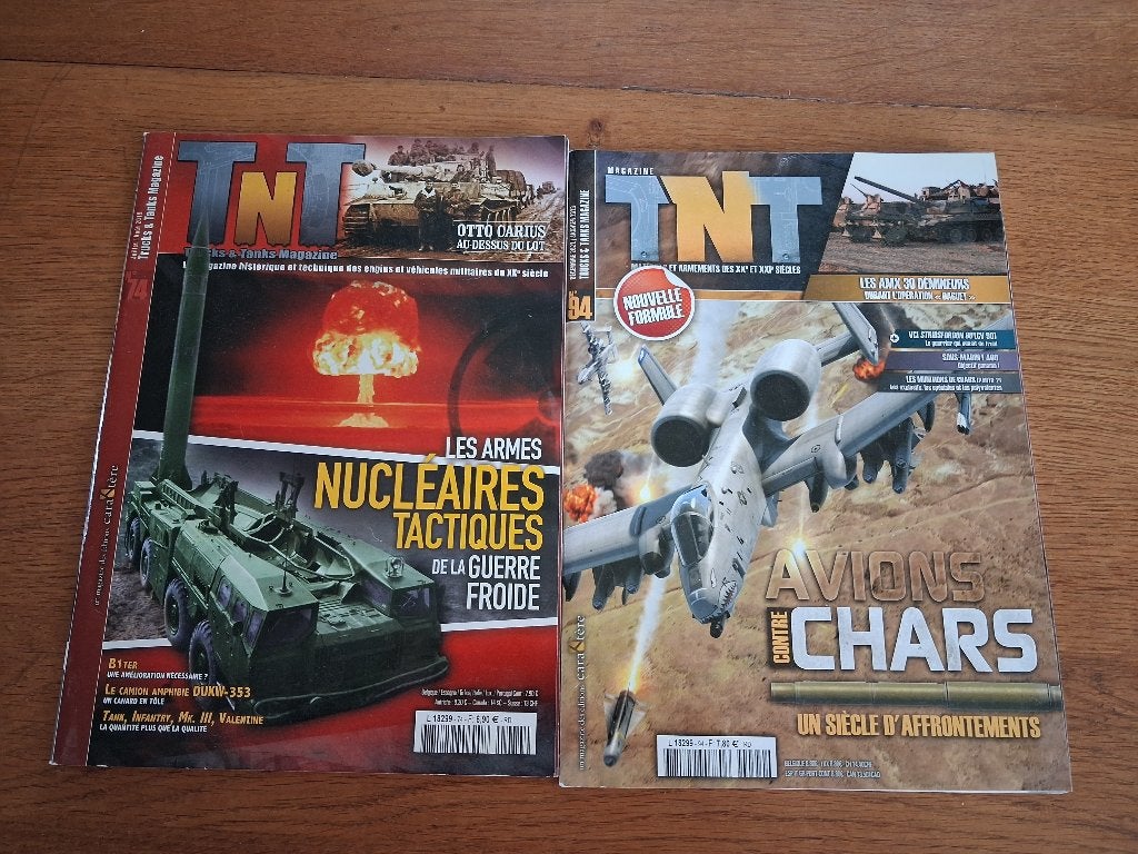 Deux magazines tnt, Enlèvement ou Envoi, Comme neuf, Armée de terre