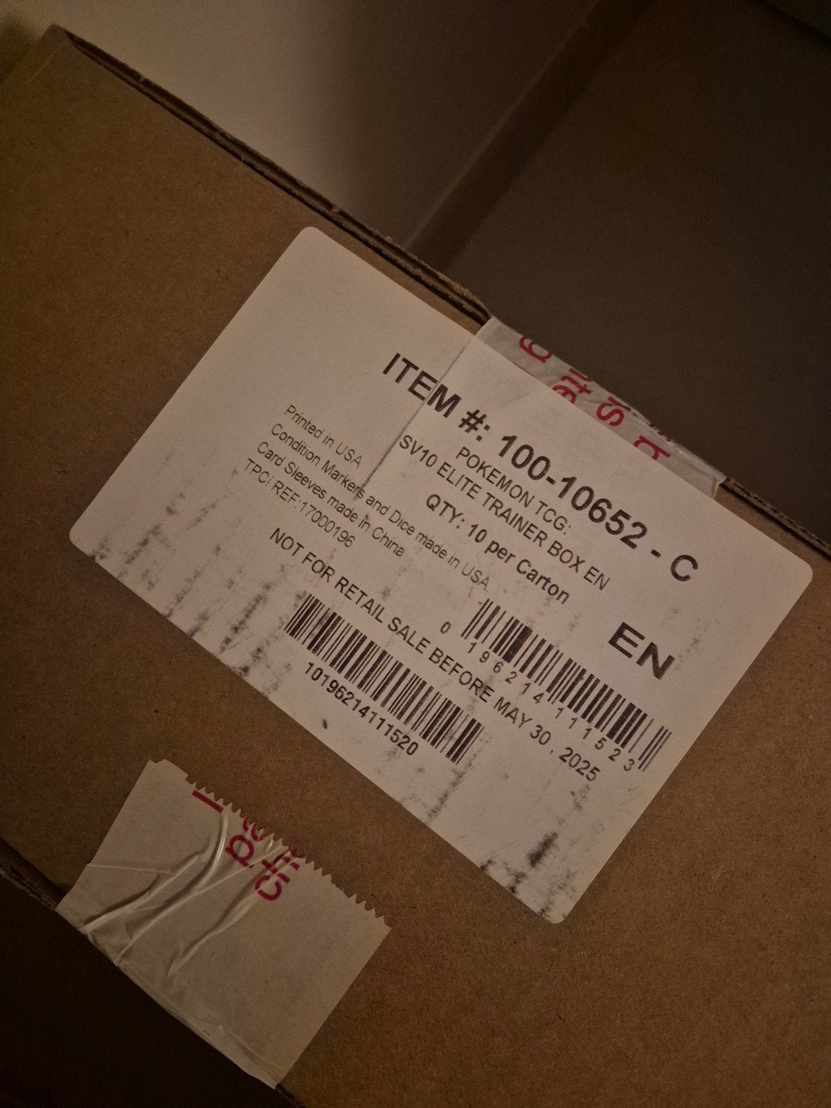 Destined Rivals 10 Elite Trainer Box Case sealed, Enlèvement