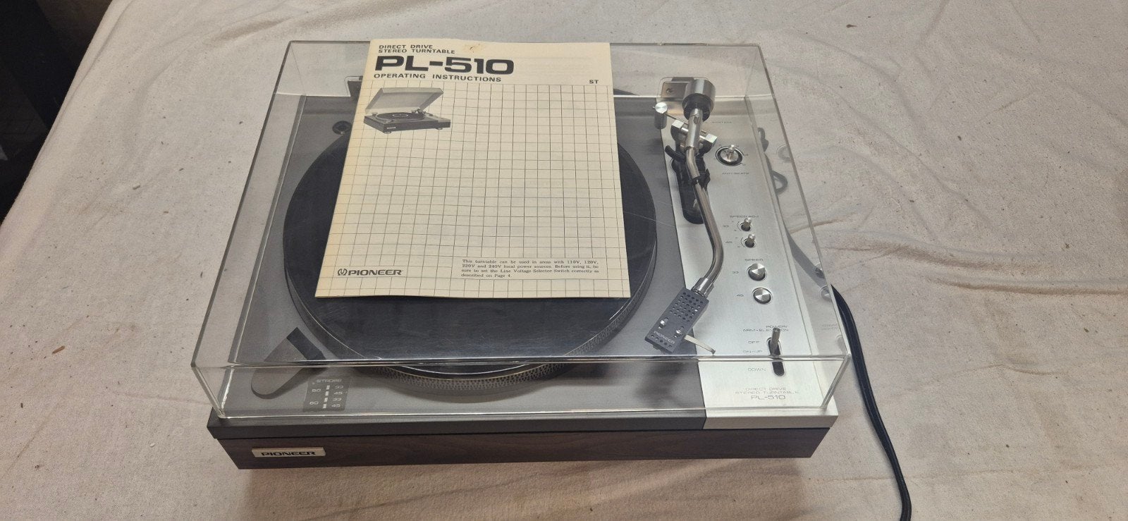 Pioneer PL-510, Enlèvement, Pioneer