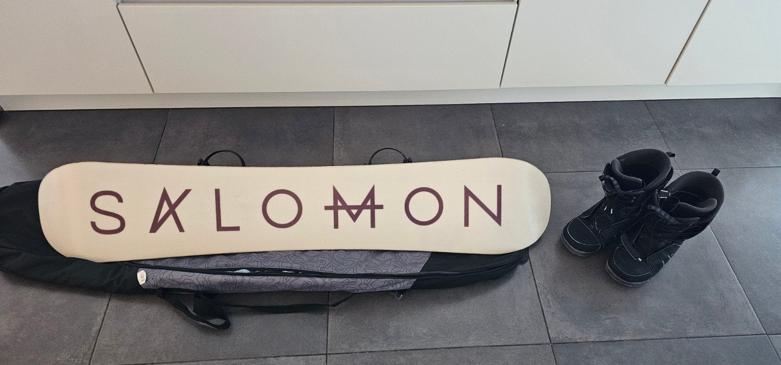 Salomon Pulse 156 snowboard + Salomon boots, Ophalen