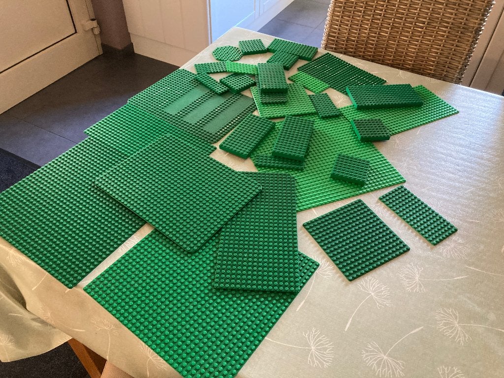 Groene Bouwplaten Lego, Ophalen of Verzenden, Zo goed als nieuw, Grondplaat, Lego
