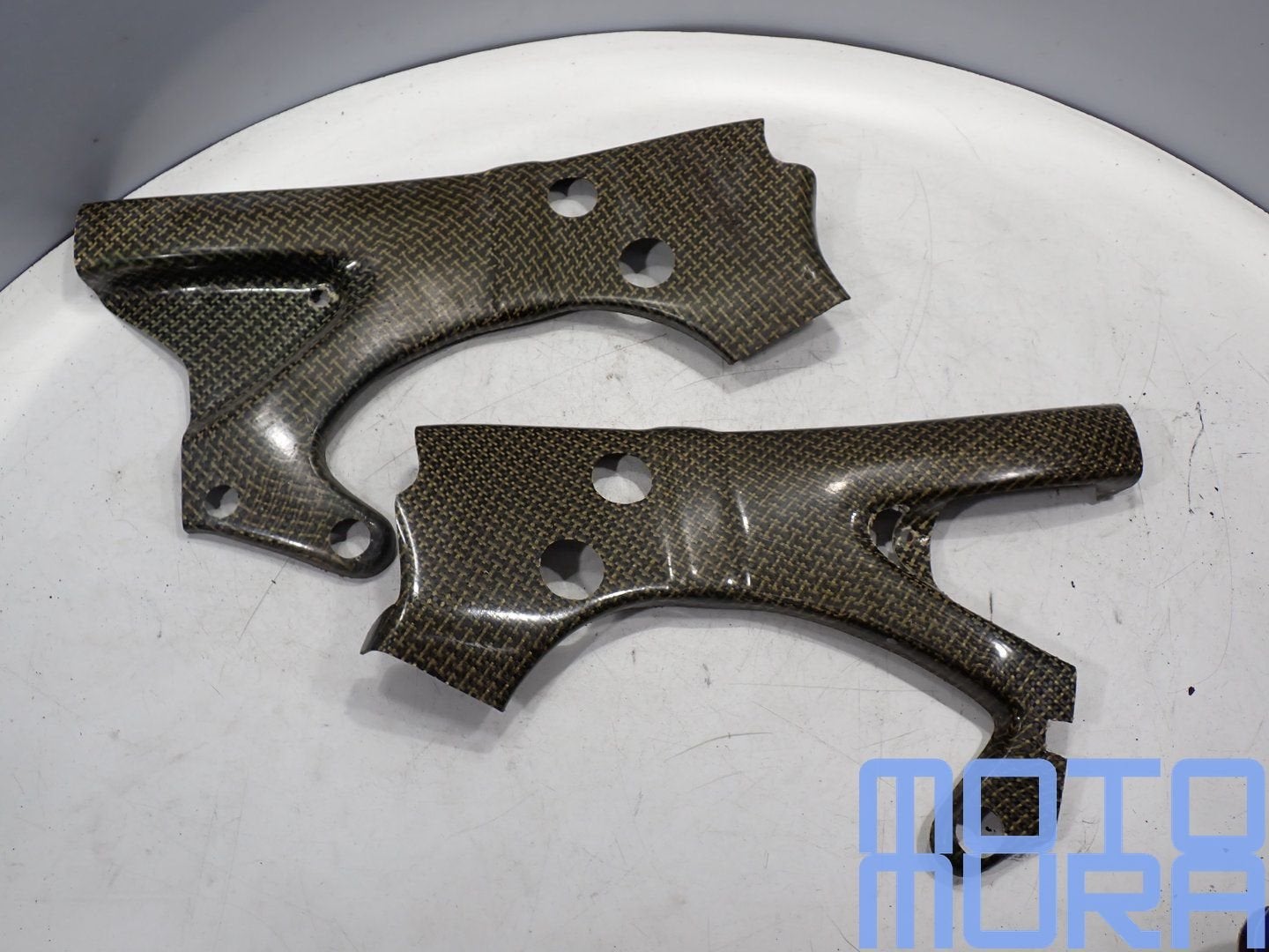 Yamaha R6 2003 - 2005 circuit frame covers carbon kevlar YZF, Motoren, Gebruikt, -, -, Ophalen of Verzenden