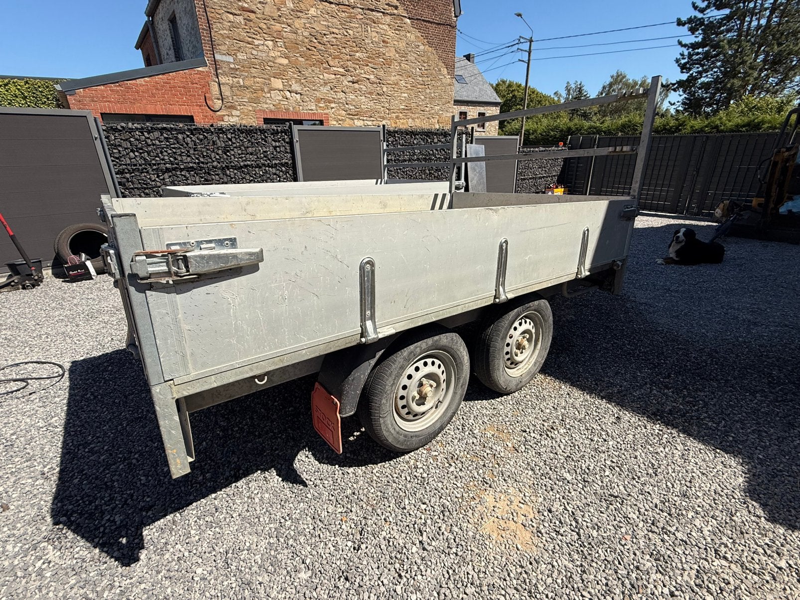 Remorque 750kg avec papier de la marque BW, Enlèvement, Utilisé