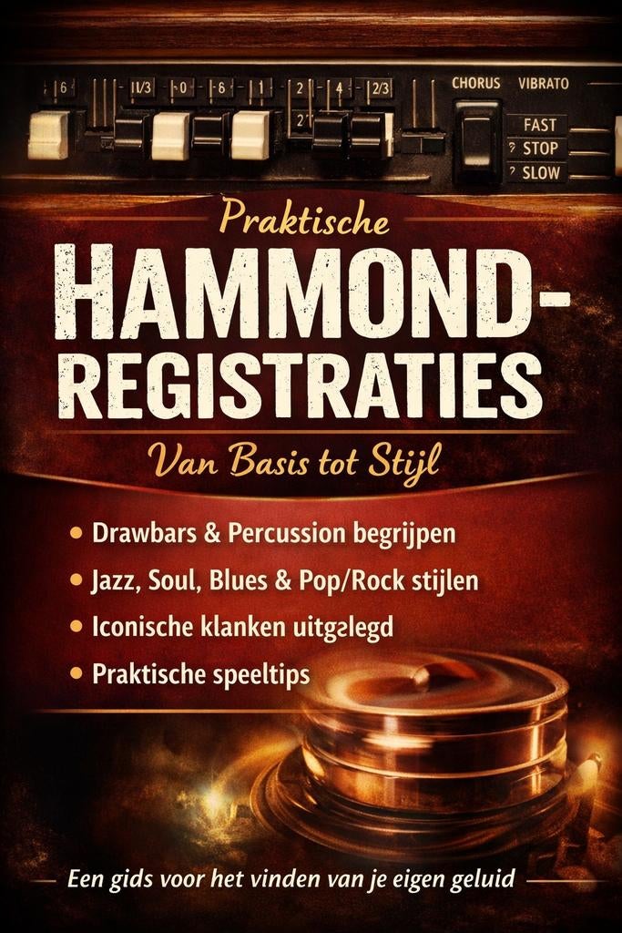 Hammond orgel drawbar registraties naslagwerk, Muziek en Instrumenten, Ophalen, Nieuw, 2 klavieren, Hammondorgel