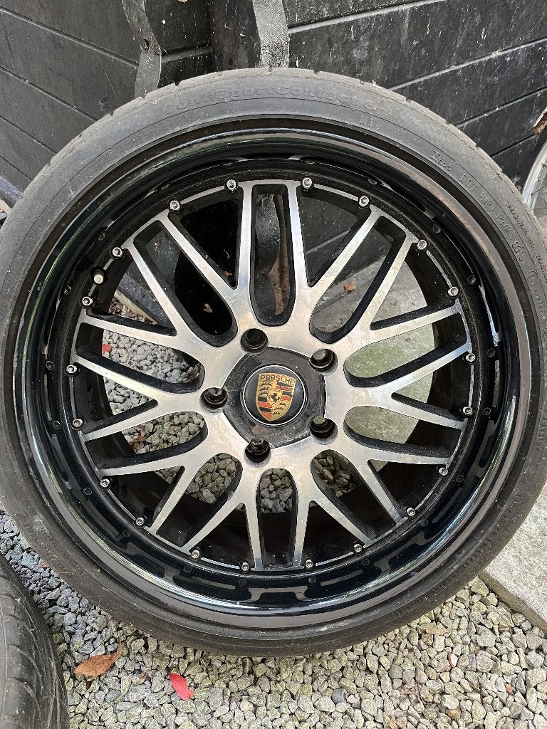 porsche velgen 19j, Ophalen, Zomerbanden, Velg(en)
