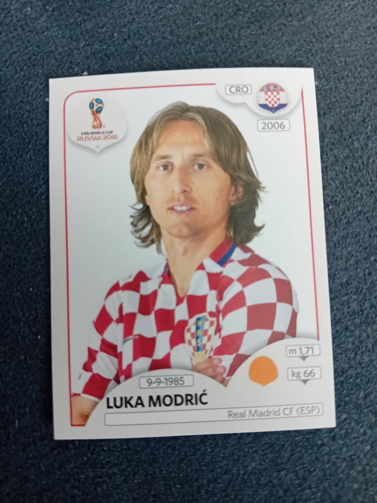 panini sticker WK Rusland 2018 Modric, Enlèvement ou Envoi, Neuf, Autocollant