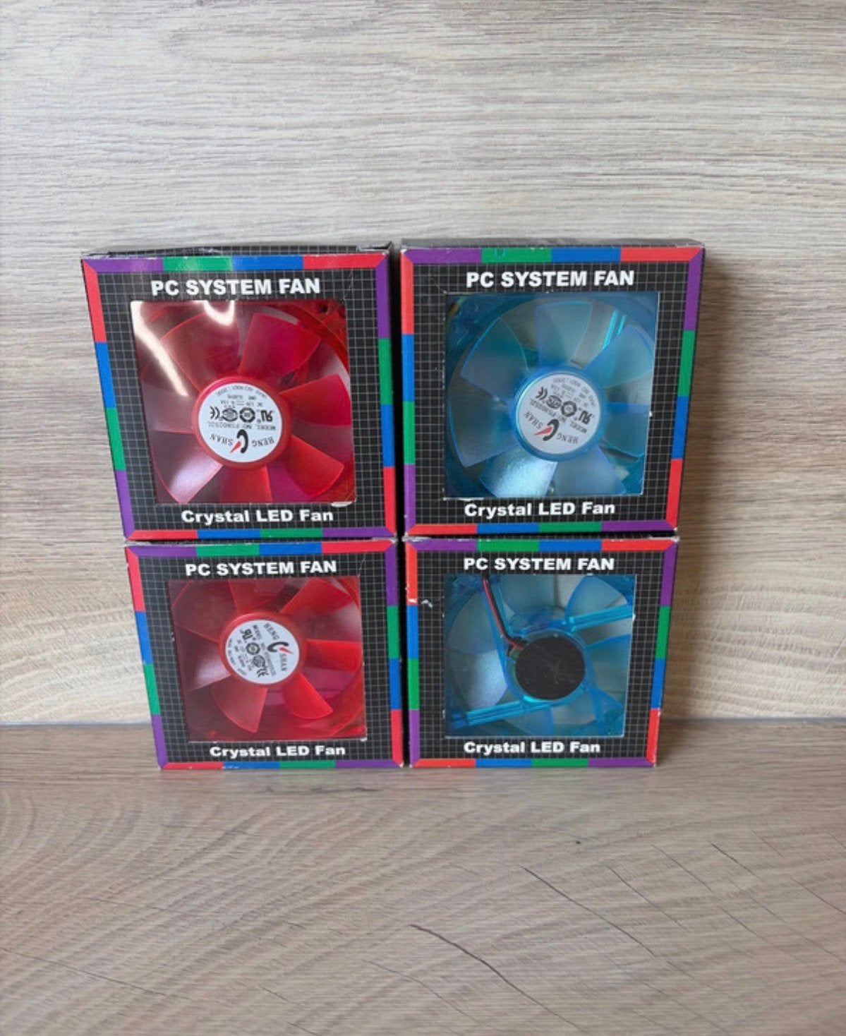 Ventilateurs LED en cristal pour PC 80x80 Vintage, Enlèvement ou Envoi, Neuf