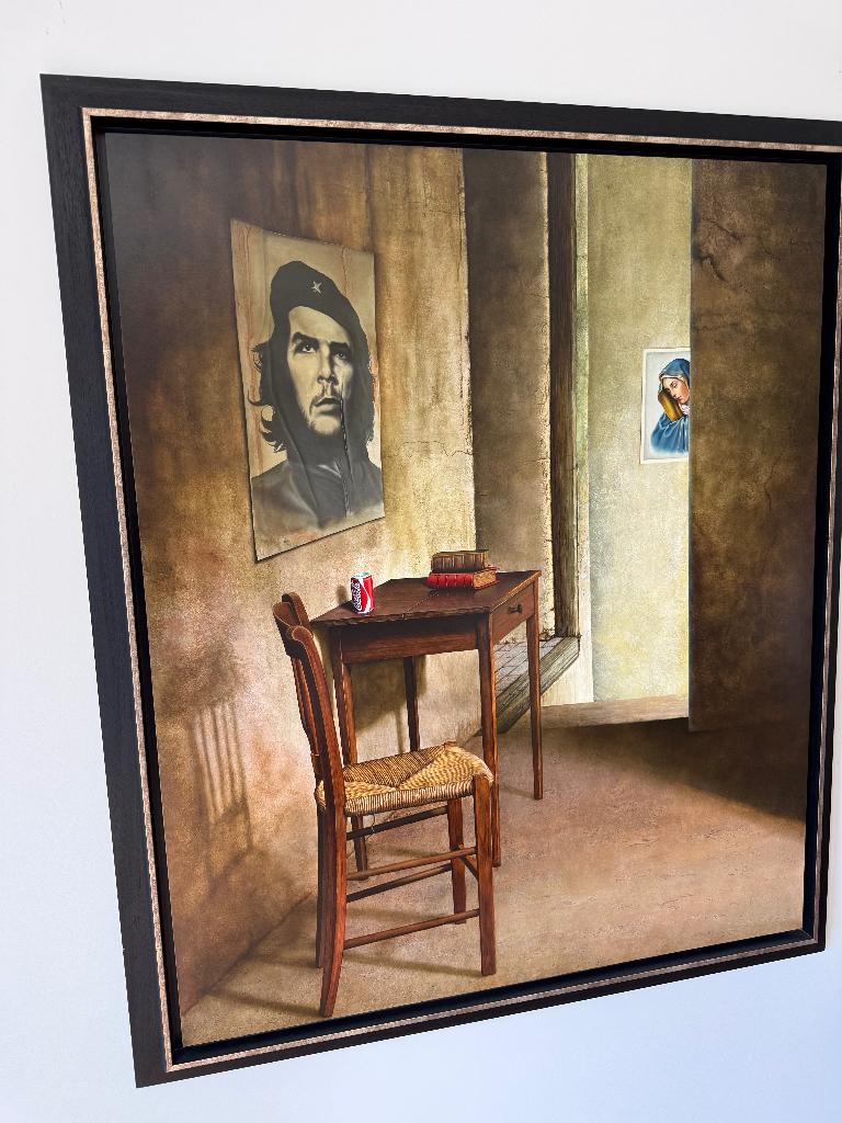 Uniek & Intrigerend Schilderij  - Che Guevara vs. Madonna, Antiek en Kunst, Ophalen