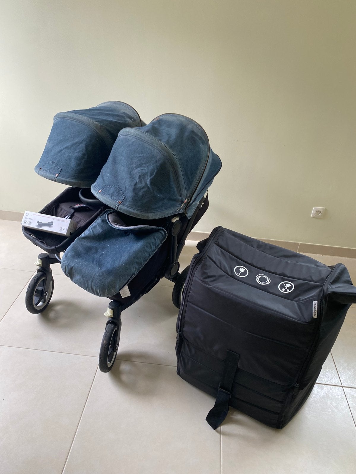 Bugaboo Donkey 2 Duo - Complete set met veel accessoires, Enfants & Bébés, Poussettes & Combinaisons, Comme neuf, Poussette, Bugaboo