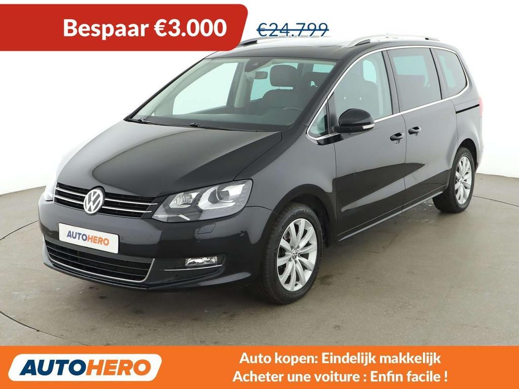 Volkswagen Sharan 2.0 TDI Highline BlueMotion (bj 2018), Auto's, Gebruikt, Leder, Diesel, 5 deurs