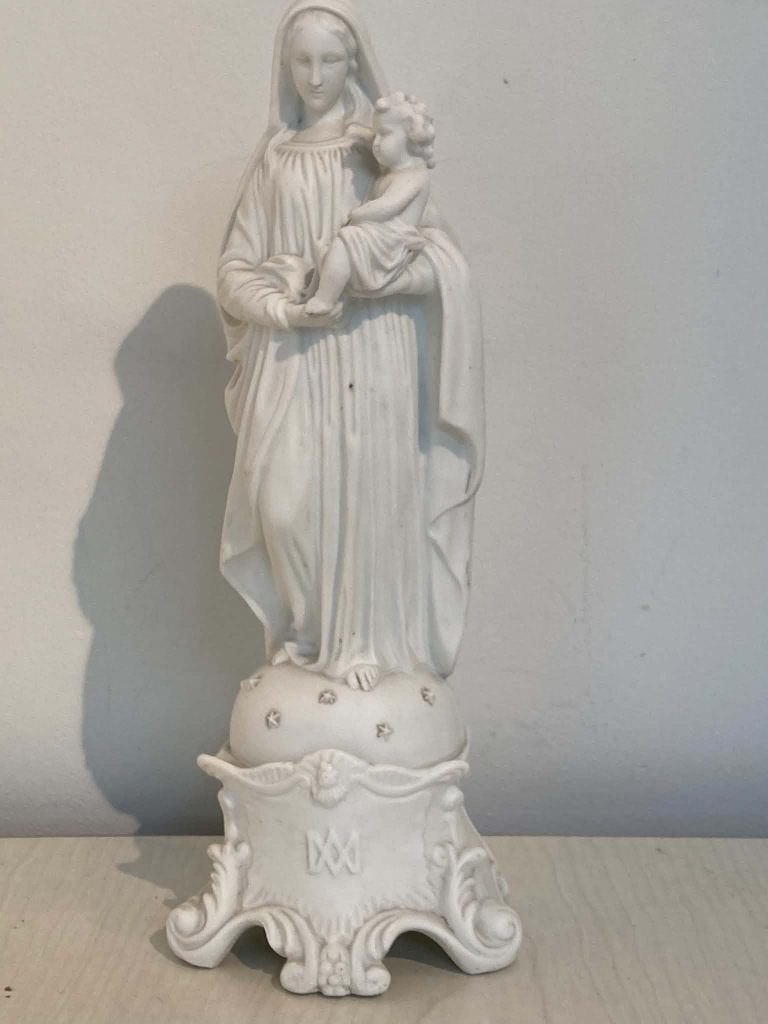 19de eeuws beeld Maria in biscuit (28,5 cm), Enlèvement