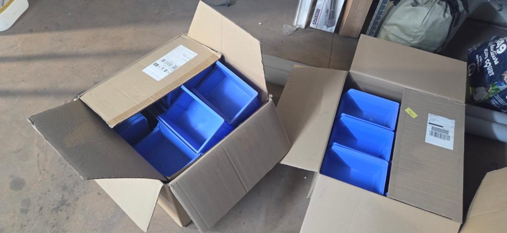 Poubelles d'entrepôt Schafer, Bricolage & Construction, Casiers & Boîtes, Comme neuf, Boîte ou Caisse, Moins de 50 cm, Moins de 35 cm