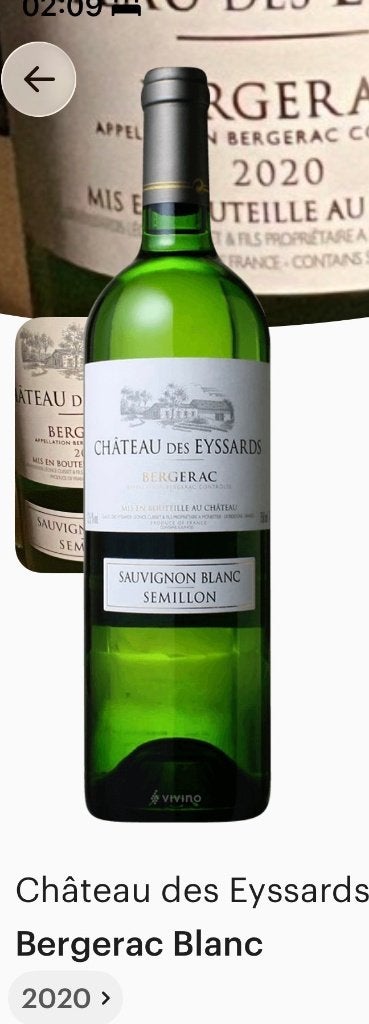 Chateau des Eyssards - Bergerac 2020 - witte wijn, Verzamelen, Wijnen, Ophalen, Frankrijk, Nieuw, Witte wijn