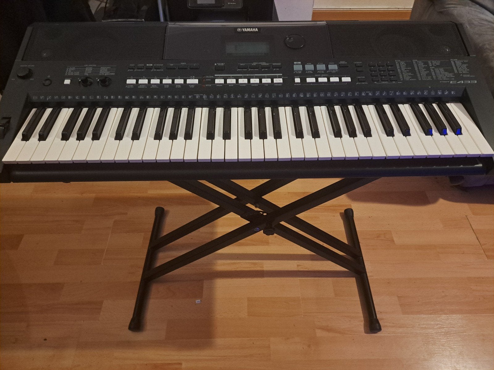 Digitale piano: Yamaha PSR-E433, Muziek en Instrumenten, Keyboards, Ophalen, Yamaha, Midi-aansluiting, 61 toetsen