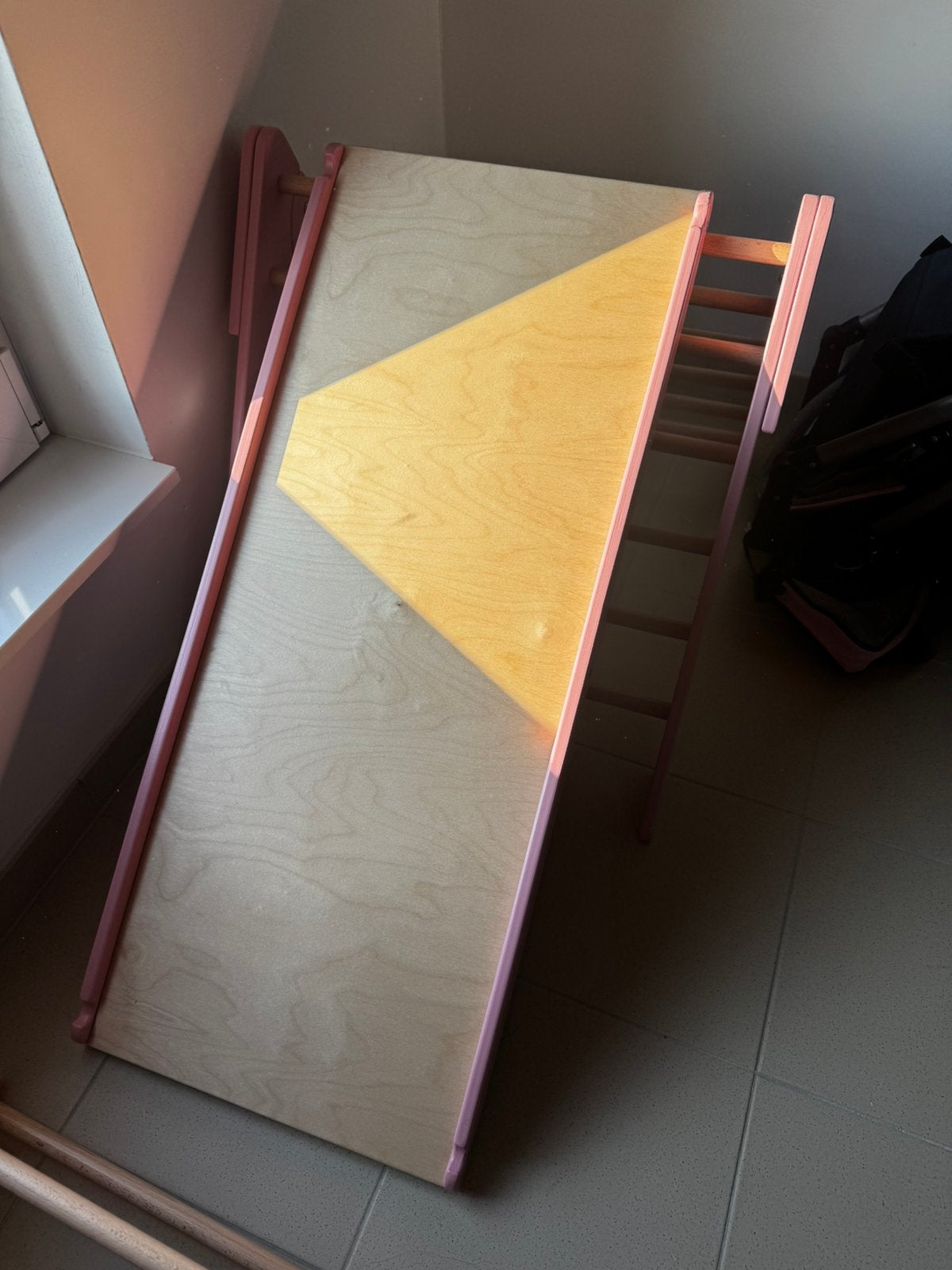 Luna Toys MontessoriKlimboog, Klimdriehoek & 2-in-1 Glijbaan, Ophalen, Zo goed als nieuw