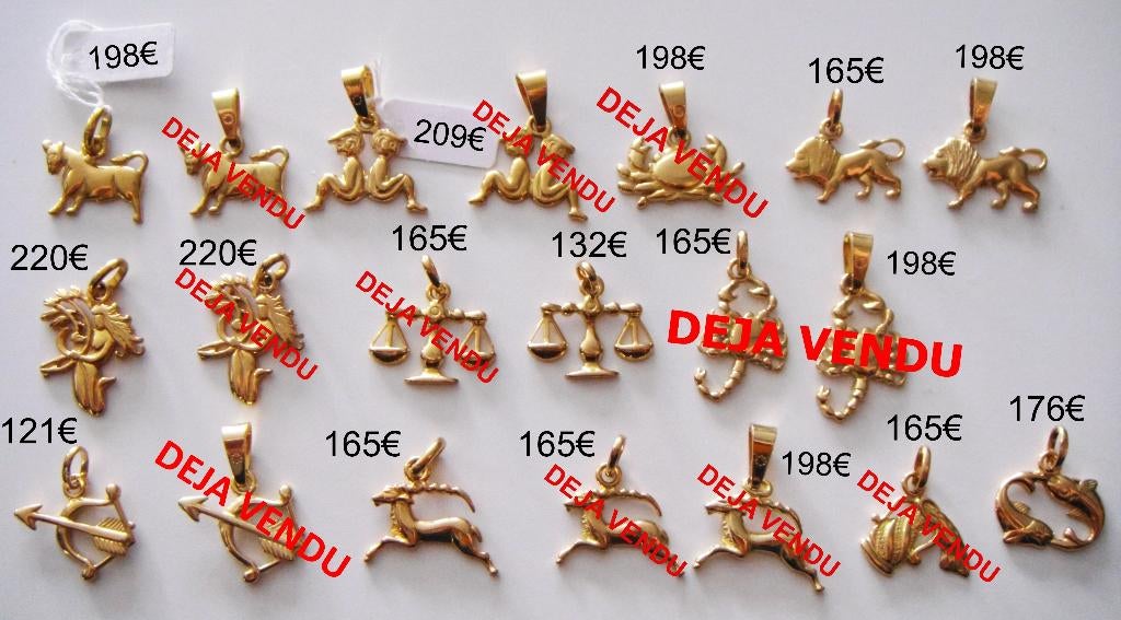 Pendentif en forme de zodiaque découpé, en or 18K, NEUF, Neuf, Enlèvement ou Envoi, Or, Autres représentations