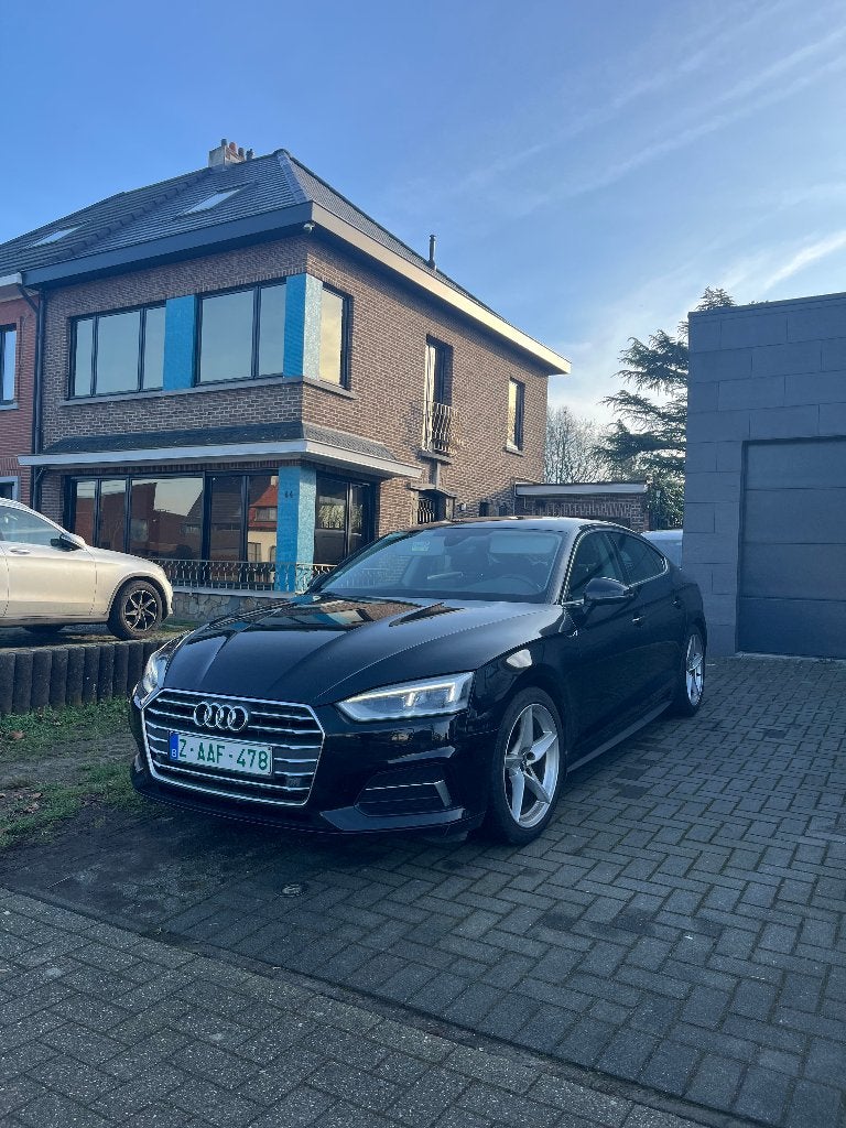 Audi A5 sportback  2.0 TFSi  automaat 125000km, Auto's, Bluetooth, Euro 6, 4 cilinders, Zwart