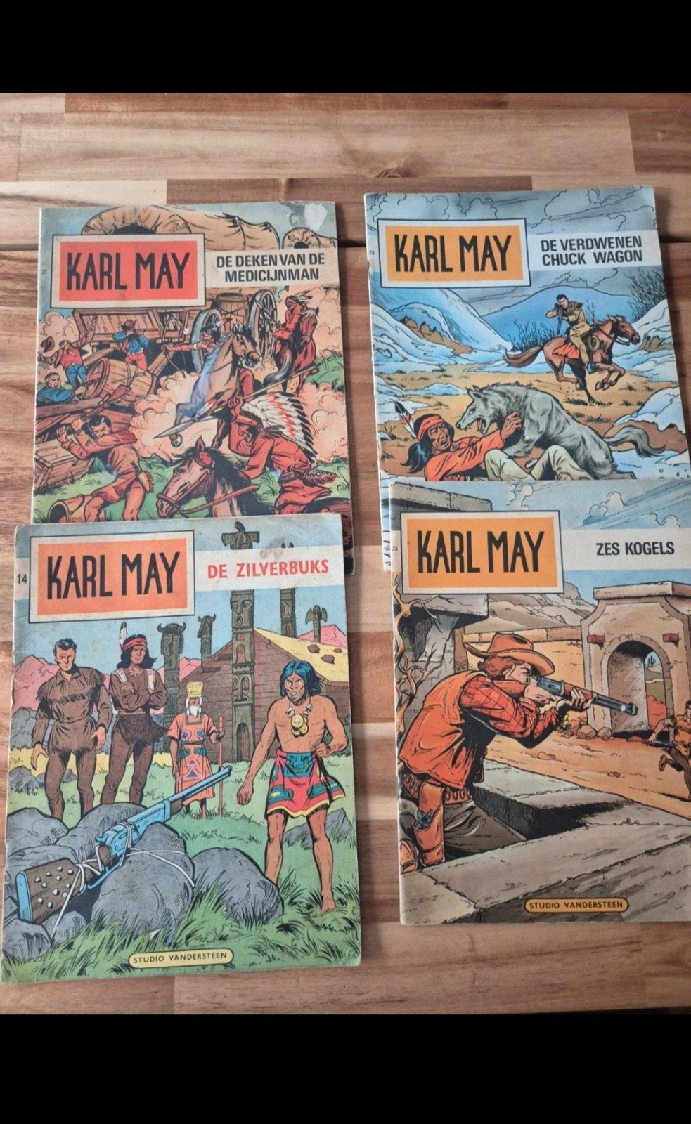 karl may 4 stuks 1ste druk, Boeken, Meerdere stripboeken, Ophalen of Verzenden, Gelezen