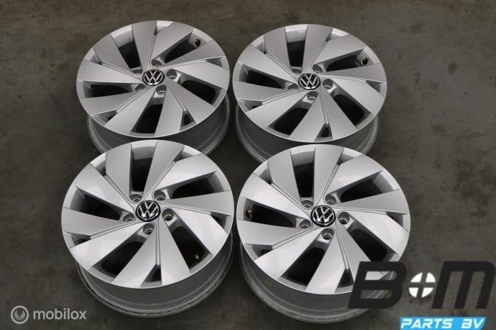 ORIGINEEL! 17 inch Belmont velgen VW Golf / Caddy 5H0601025B, Gebruikt, Velg(en), 17 inch, Personenwagen