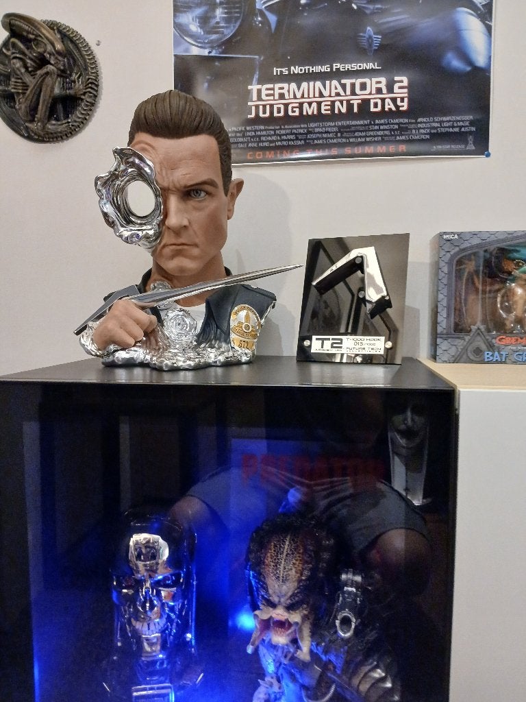 Terminator T1000 Life size hook  van Futuretechcollectibles!, Enlèvement ou Envoi, Comme neuf, Film, Statue, Réplique ou Modèle