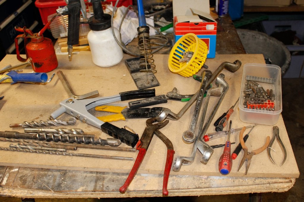 Lot indivisible outils voir photo, Enlèvement, Utilisé